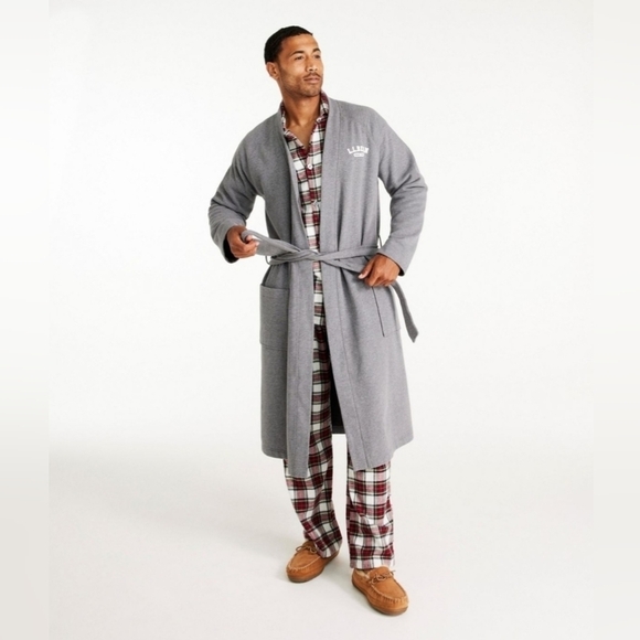 L.L. Bean 1912 Bathrobe Like New Size Small Grey Men's